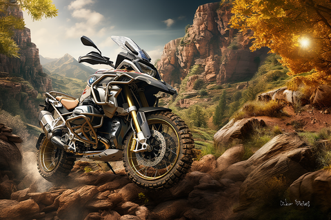 #112 BMW R 1250 GS Image "Holy-Day" virtuell-reality-design by Cubo Bisiani zum Selberdrucken