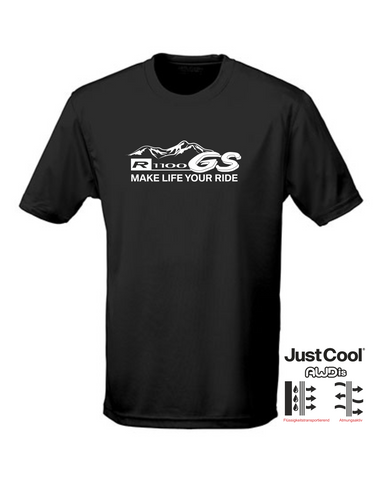 GS Motorrad - BMW R 1100 GS Mountain - Just Cool Funktion T-Shirt Kurzarm