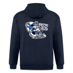 GS Zipper Hoodie Navyblau – Edition "Maxl": I Love My GS - Navy