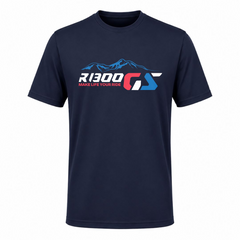 GS Motorrad Shirt "R 1300 GS Mountain" – Funktionsshirt Kurzarm - french navy