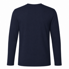 GS Motorrad Shirt "R 1300 GS Mountain" – Funktionsshirt Kurzarm Long Sleeve Cool T - French Navy - Rueckseite