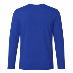 GS Motorrad Shirt "R 1300 GS Mountain" – Funktionsshirt Kurzarm Long Sleeve Cool T - royal blue - Rueckseite