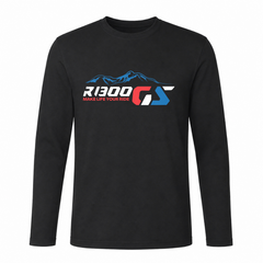 GS Motorrad Shirt "R 1300 GS Mountain" – Funktionsshirt Kurzarm Long Sleeve Cool T - schwarz