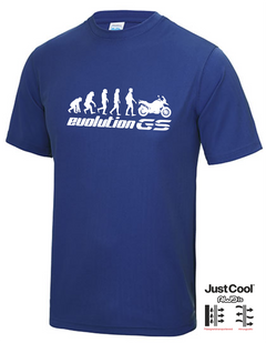 GS Motorcycle "EVOLUTION GS" Just Cool Function T-Shirt Short Sleeve