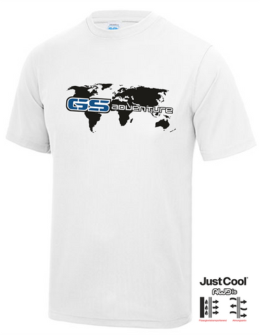 GS Motorrad World Wide SEEK - ADVENTURE (blau) - Just Cool Funktion T-Shirt Kurzarm