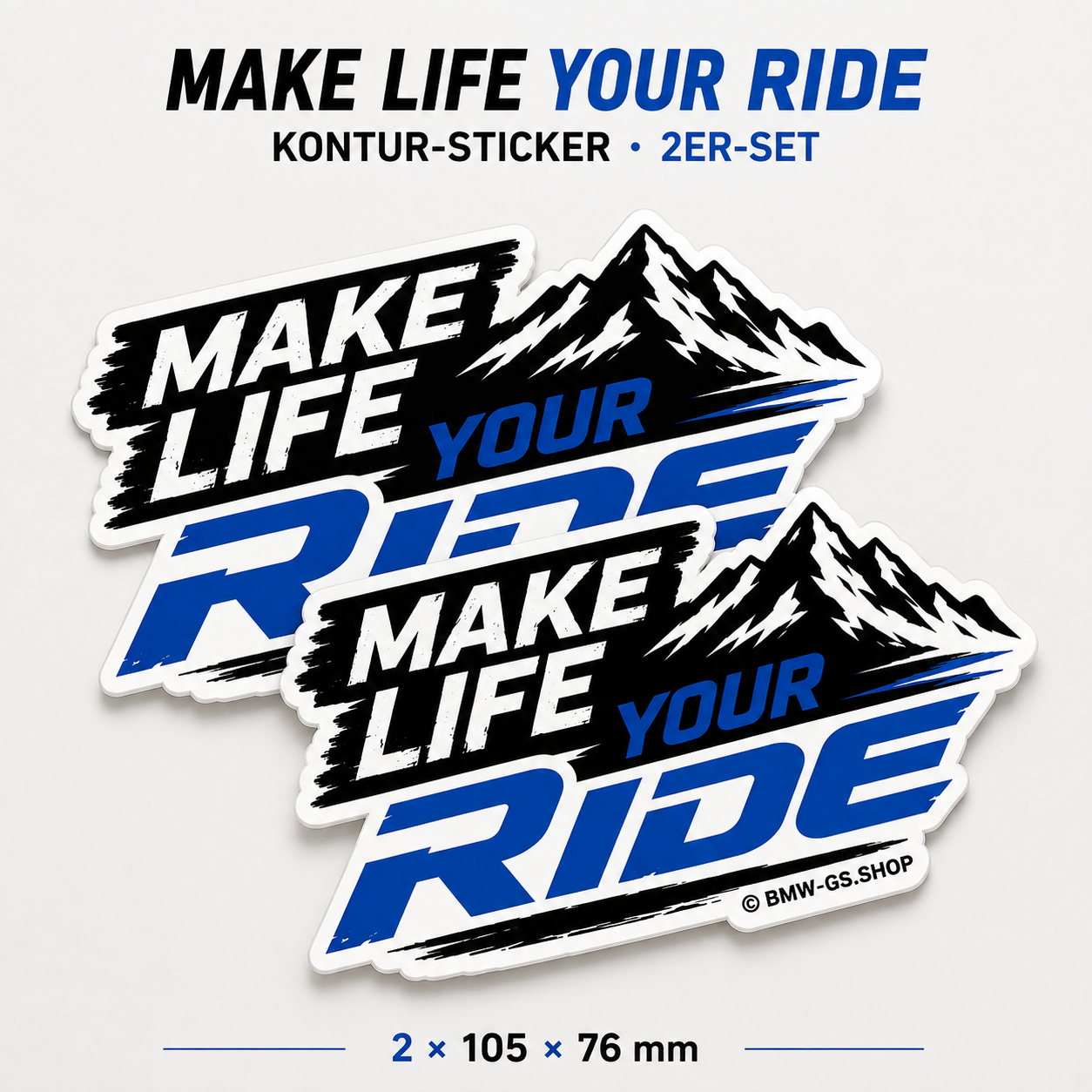 GS motorcycle sticker/decal 