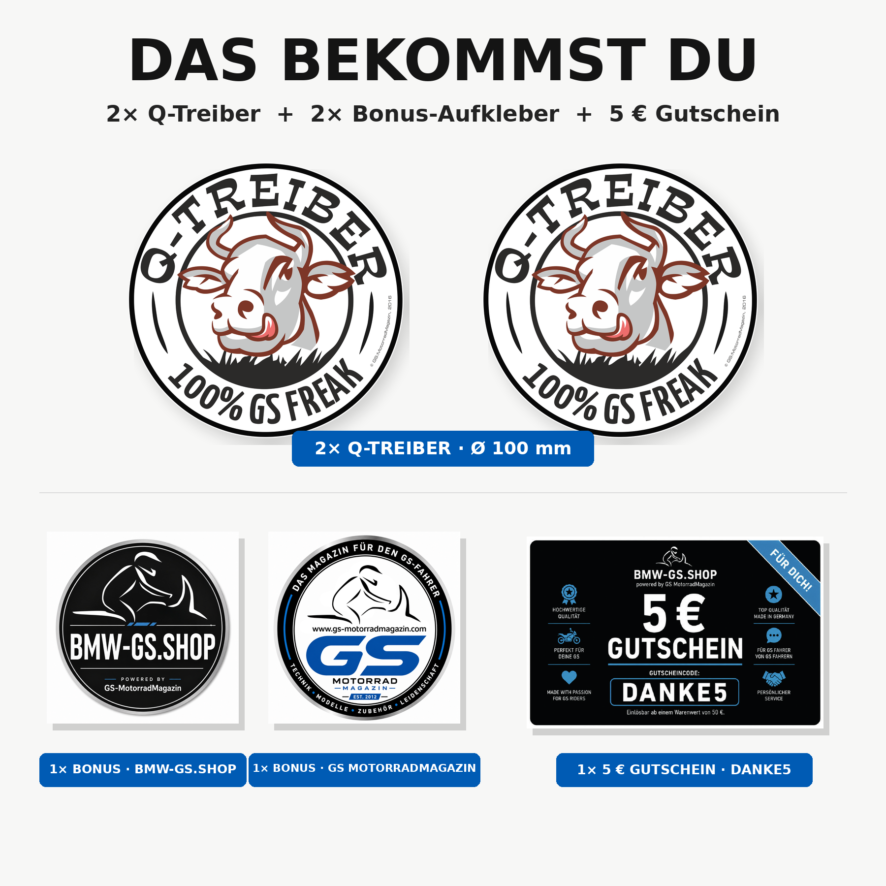 GS motorcycle sticker/decal 