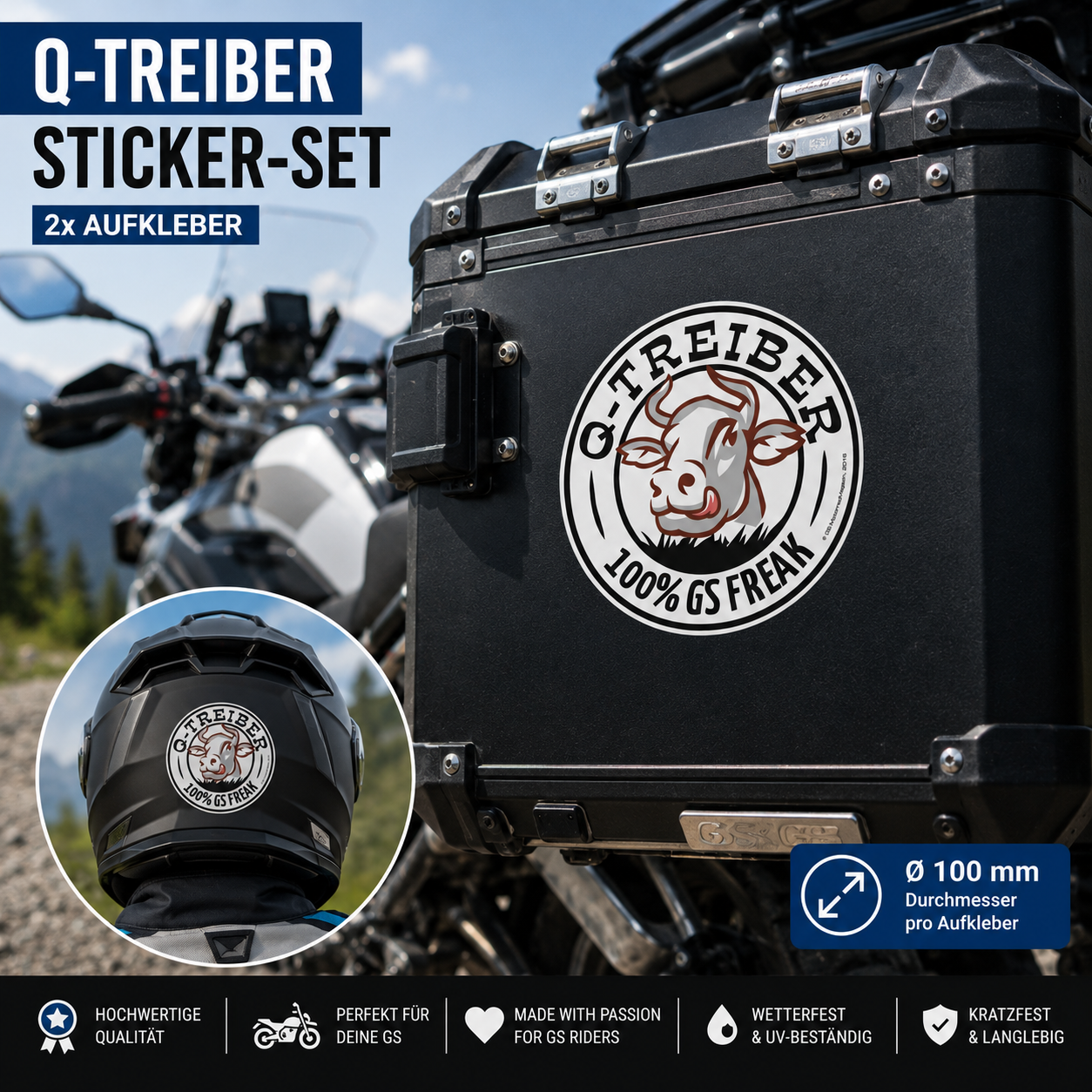 GS motorcycle sticker/decal 