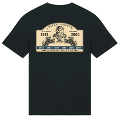 BMW GS Dakar Hommage T-Shirt "Legendary Rally Raid" – exklusives Motorrad-Shirt - Black - Rueckseite
