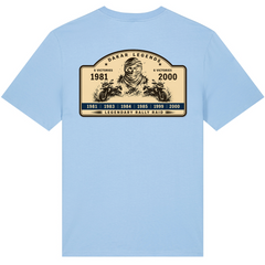 BMW GS Dakar Hommage T-Shirt "Legendary Rally Raid" – exklusives Motorrad-Shirt - Blue soul - Rueckseite