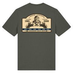 BMW GS Dakar Hommage T-Shirt "Legendary Rally Raid" – exklusives Motorrad-Shirt - Khaki - Rueckseite