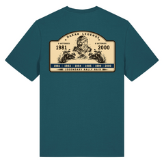 BMW GS Dakar Hommage T-Shirt "Legendary Rally Raid" – exklusives Motorrad-Shirt - Stargazer - Rueckseite