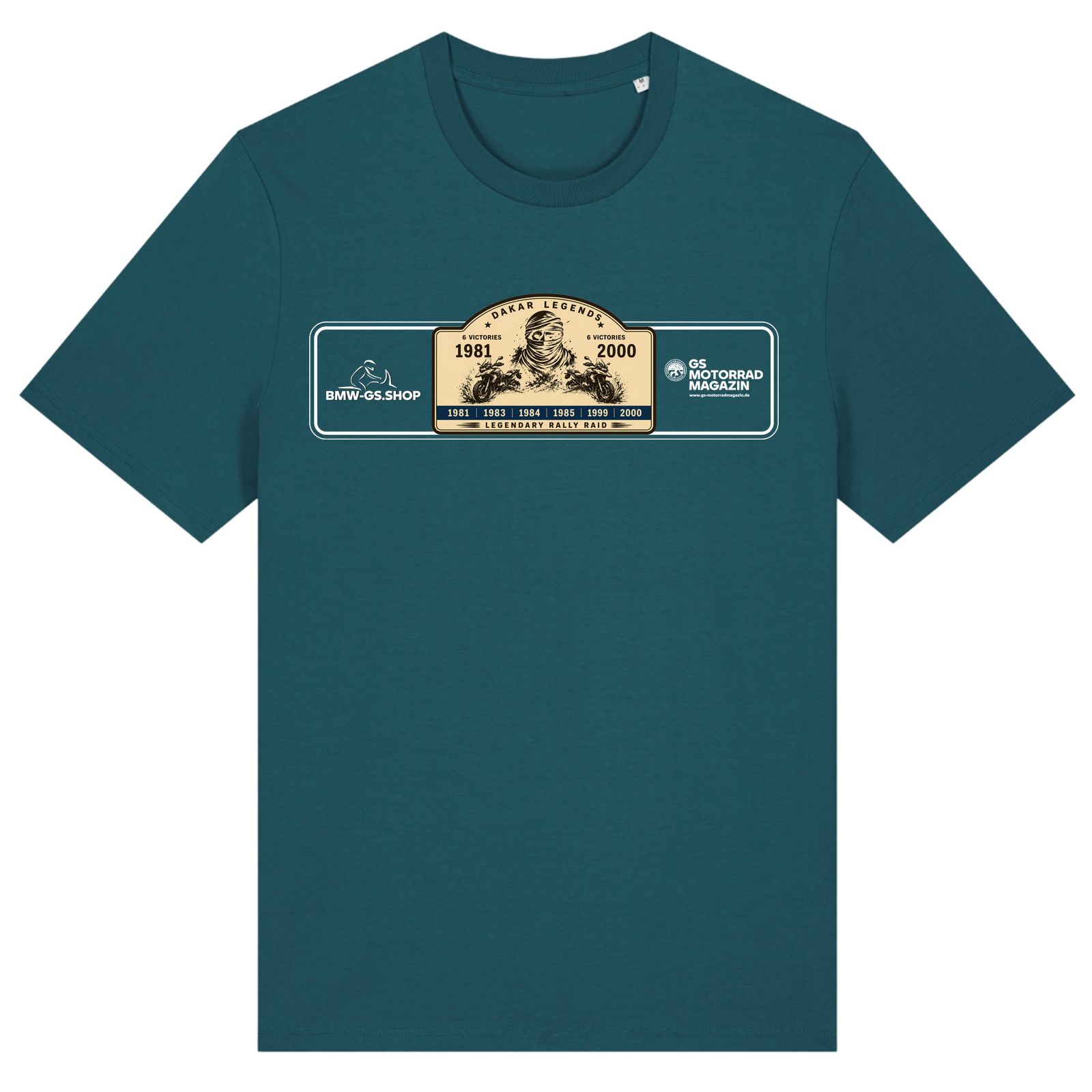 BMW GS Dakar Hommage T-Shirt "Legendary Rally Raid" – exklusives Motorrad-Shirt - Stargazer
