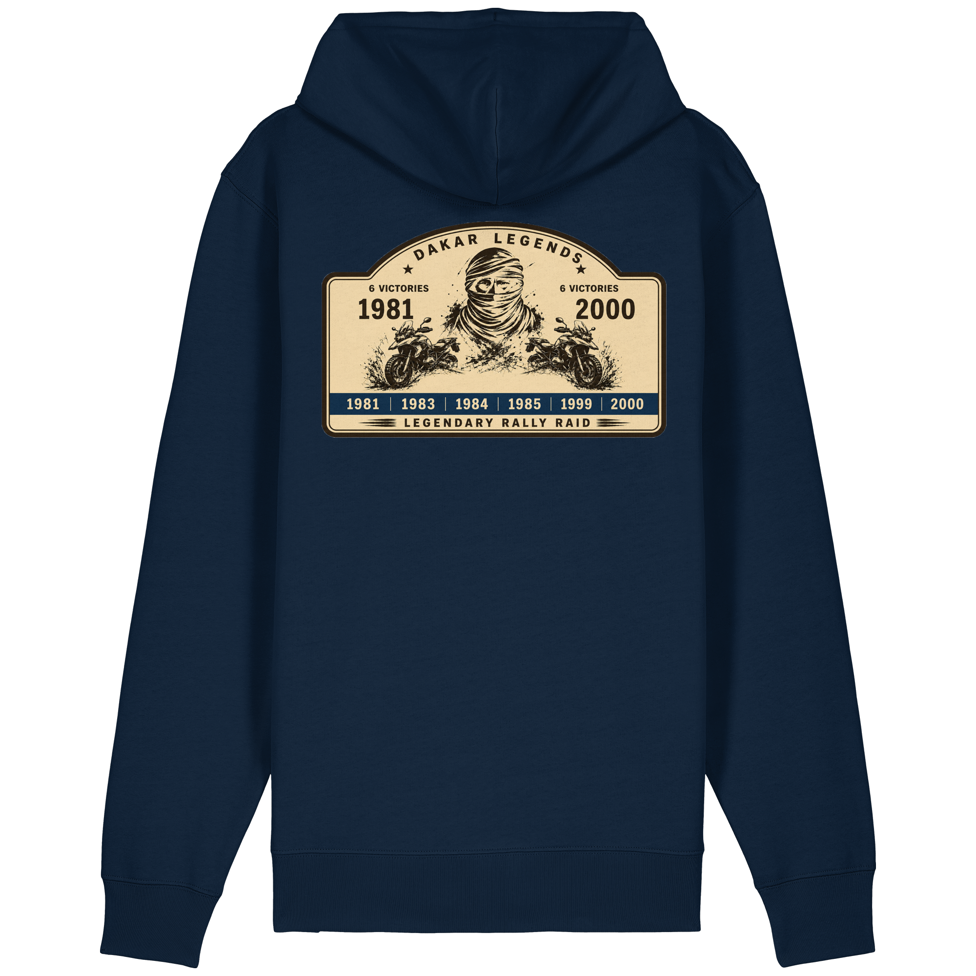 Dakar Legends Rally Badge GS MotorradGS Dakar Legends Hoodie Zip-Off – Rally Raid Vintage Edition