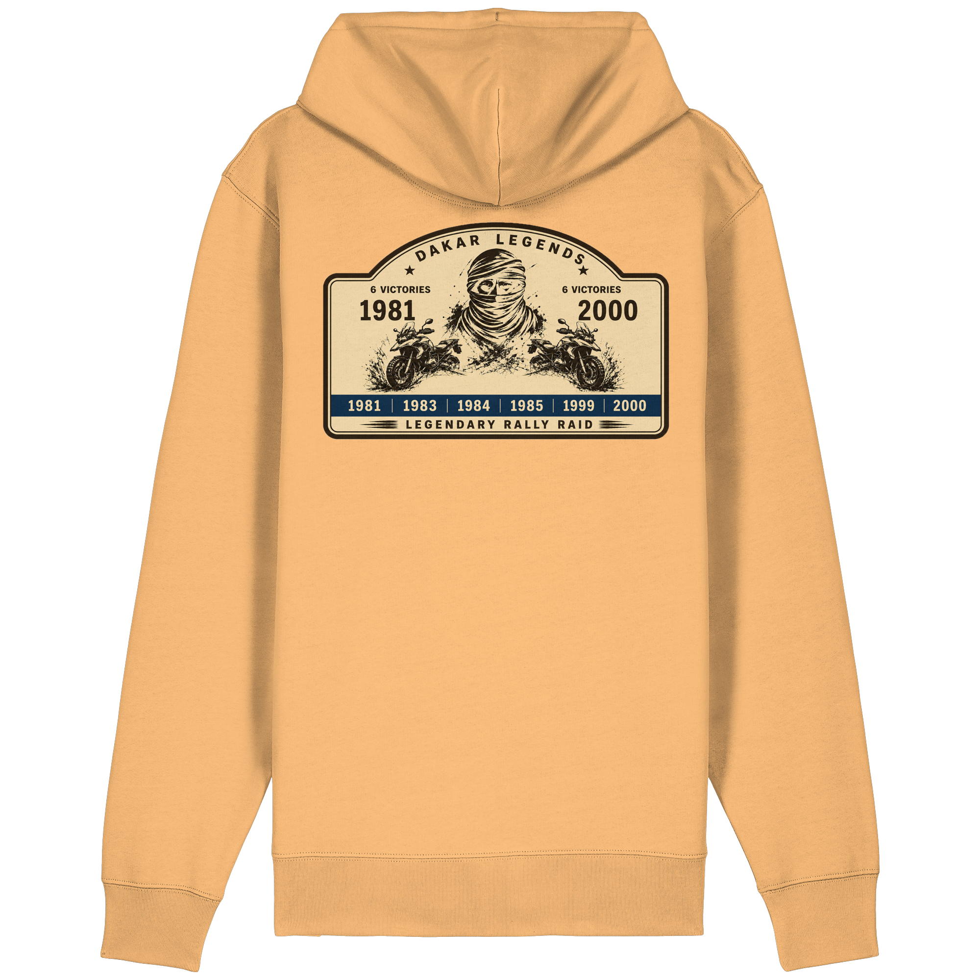 Dakar Legends Rally Badge GS MotorradGS Dakar Legends Hoodie Zip-Off – Rally Raid Vintage Edition