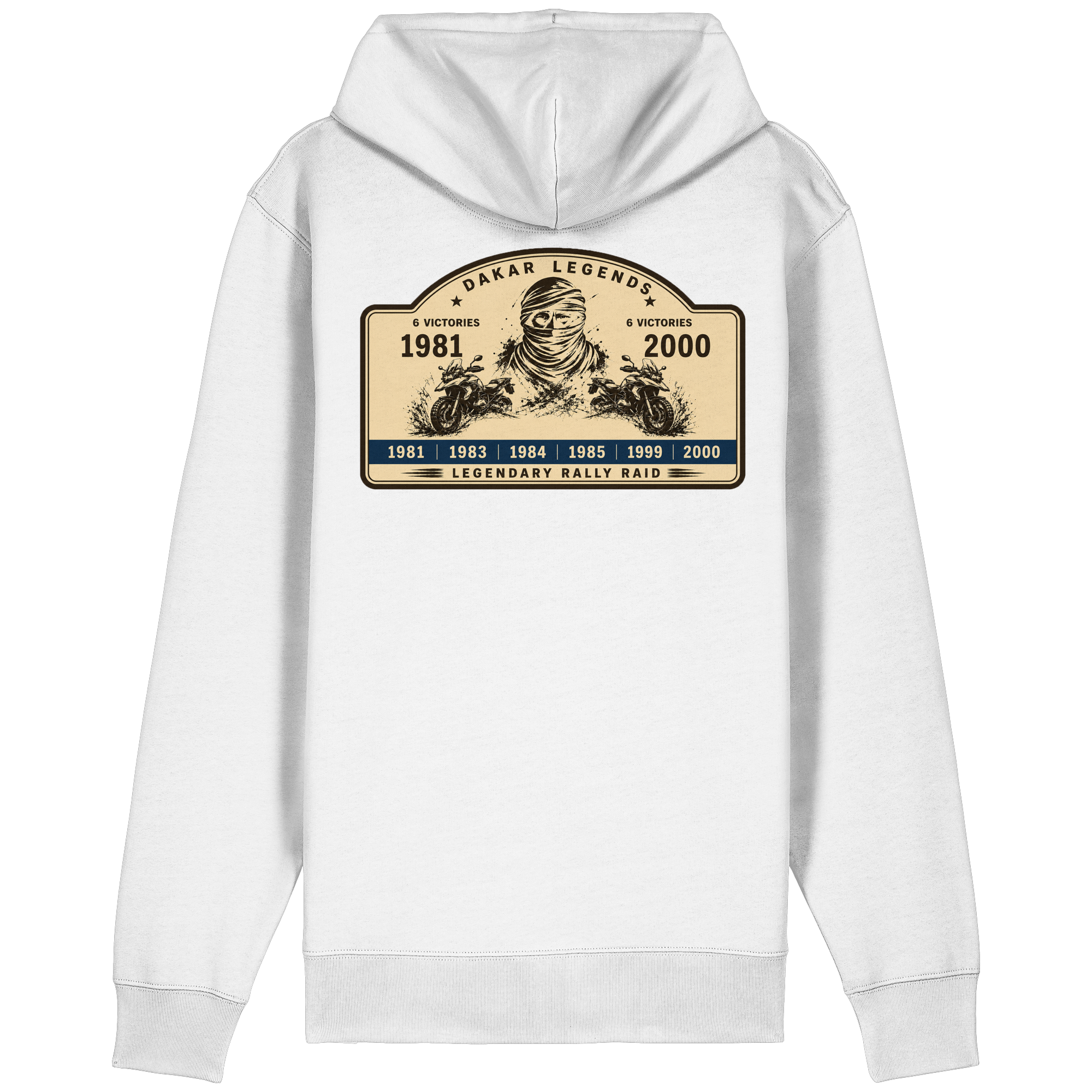 Dakar Legends Rally Badge GS MotorradGS Dakar Legends Hoodie Zip-Off – Rally Raid Vintage Edition