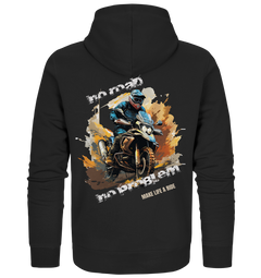 GS Motorcycle "No Road - No Problem" Make Life a Ride - Organic Zipper