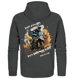 GS Motorcycle "No Road - No Problem" Make Life a Ride - Organic Zipper