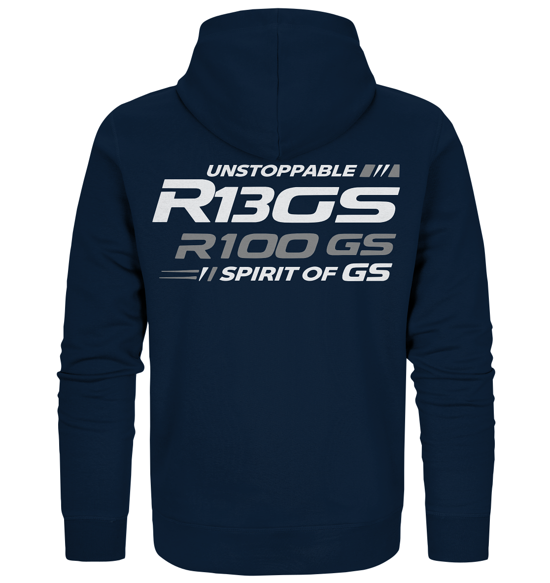 R 1300 GS UNSTOPPABLE - Der Zipper Hoodie für echte GS-Helden!