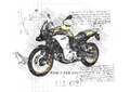 #248 BMW F 850 ​​GS ADVENTURE: Artwork | Da Vinci Style | BMW GS Poster | Instant Download | BMW GS Merchandise | BMW GS Gift 