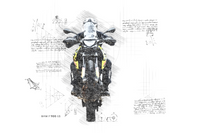 #251 BMW F 900 GS (GS Driver): Kunstwerk | Da Vinci Stil | BMW GS Poster | Sofort-Download | BMW GS Merchandise | BMW GS Geschenk