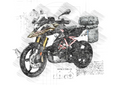 #252 BMW G 310 GS: Artwork | Da Vinci Style | BMW GS Poster | Instant Download | BMW GS Merchandise | BMW GS Gift 