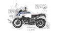 #260 BMW R 1300 GS ADVENTURE: Kunstwerk | Da Vinci Stil | BMW GS Poster | Sofort-Download | BMW GS Merchandise | BMW GS Geschenk