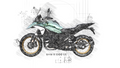 #259 BMW R 1300 GS: Artwork | Da Vinci Style | BMW GS Poster | Instant Download | BMW GS Merchandise | BMW GS Gift 