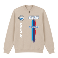 GS Motorrad "3-Stripes" BMW R 1250 GS - Make Life a Ride - 1/4-Zip Sweatshirt - Sand