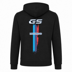GS Motorrad "3-Stripes" BMW R 1250 GS - Make Life a Ride - Full-Zipper-Hoodie-Jacke - schwarz - Rueckseite