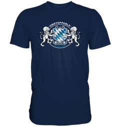 GS Motorrad "UNSTOPPABLE SINCE 1980" Bayern-Wappen im GS Style - Premium Shirt - GS Magazin
