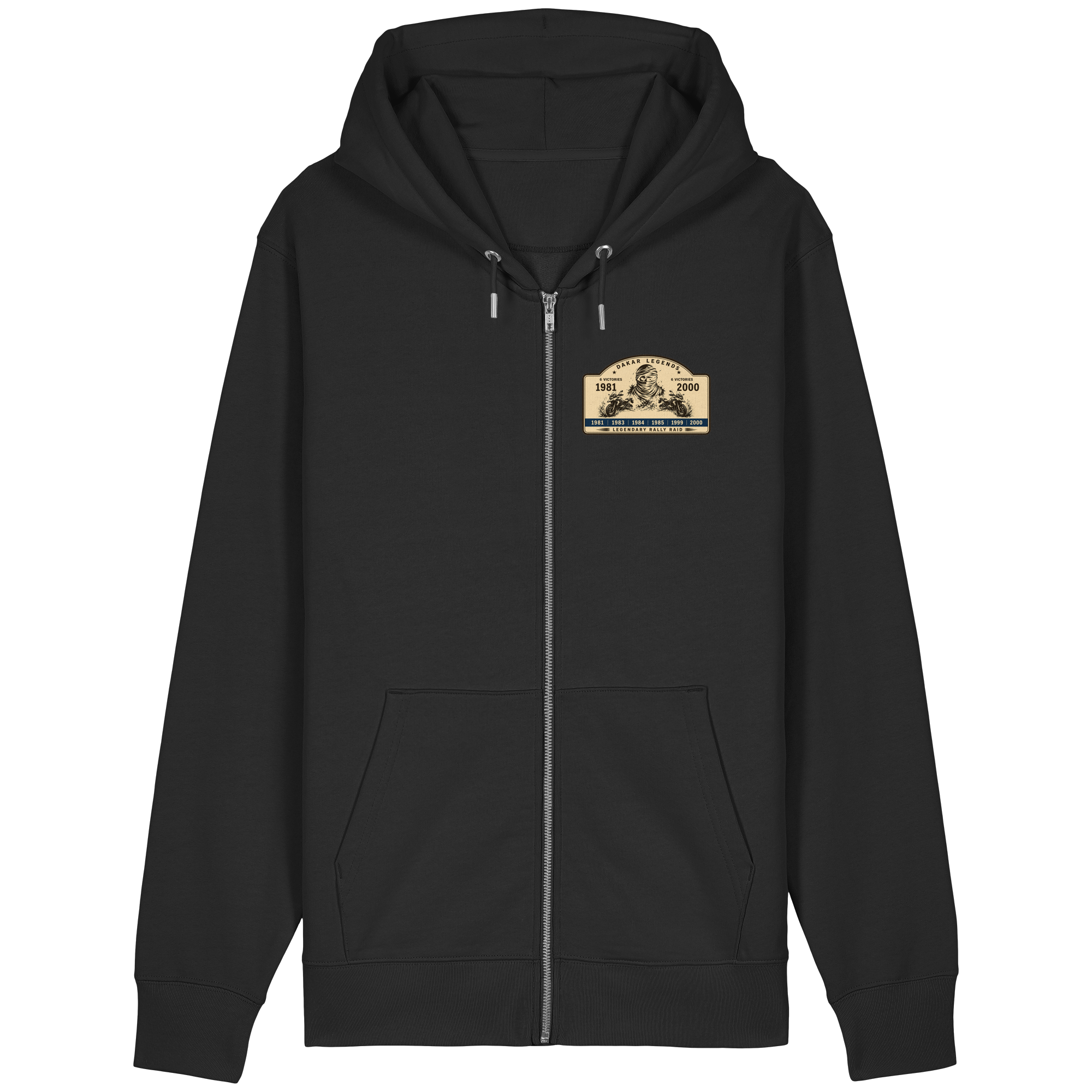 Dakar Legends Rally Badge GS MotorradGS Dakar Legends Hoodie Zip-Off – Rally Raid Vintage Edition