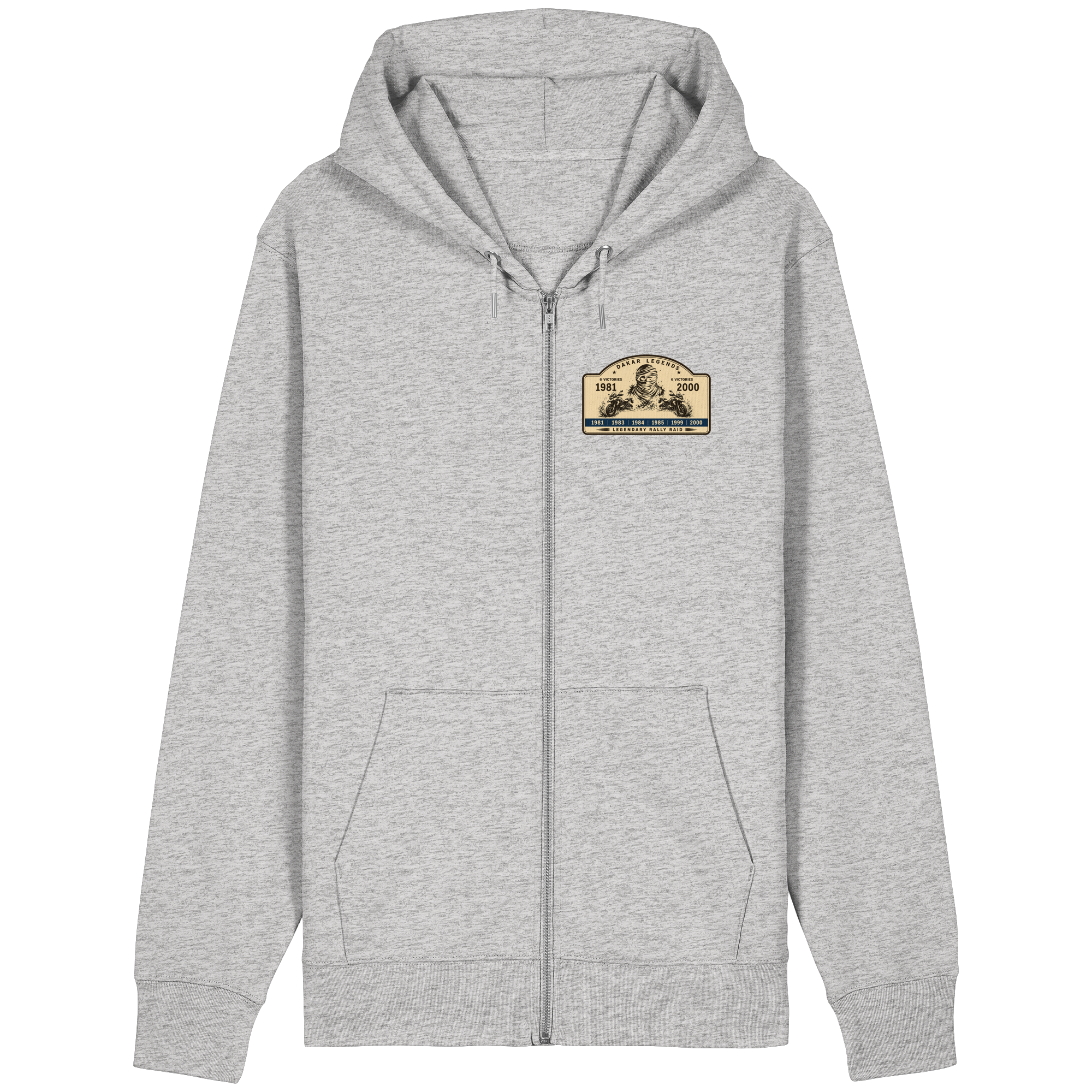 Dakar Legends Rally Badge GS MotorradGS Dakar Legends Hoodie Zip-Off – Rally Raid Vintage Edition