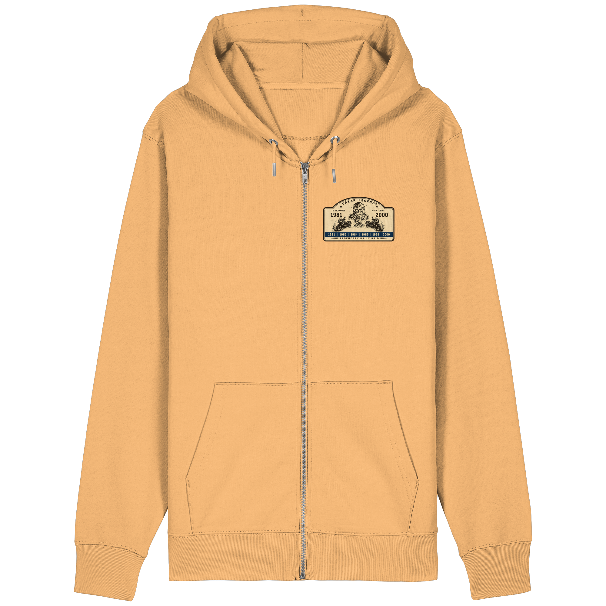 Dakar Legends Rally Badge GS MotorradGS Dakar Legends Hoodie Zip-Off – Rally Raid Vintage Edition