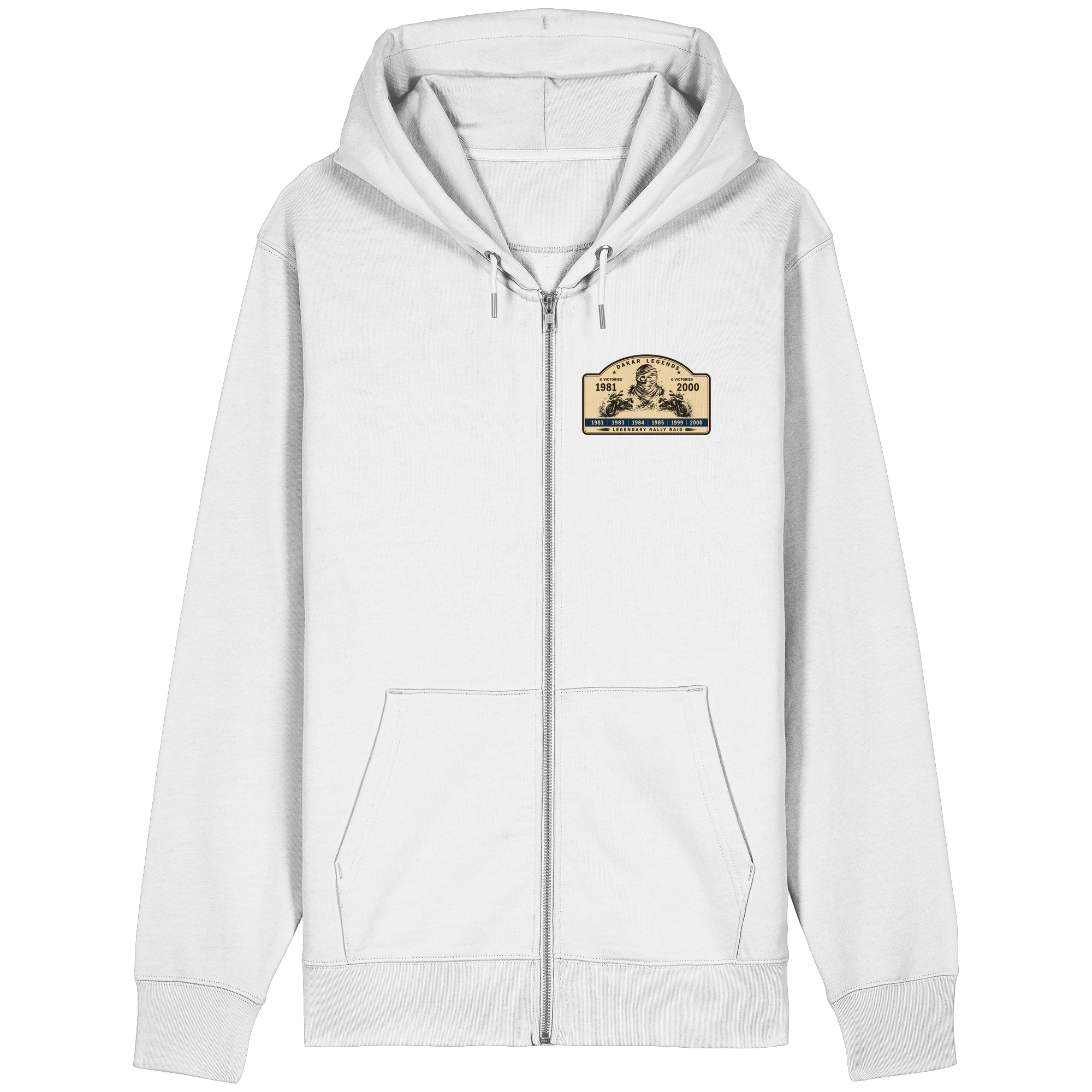 Dakar Legends Rally Badge GS MotorradGS Dakar Legends Hoodie Zip-Off – Rally Raid Vintage Edition