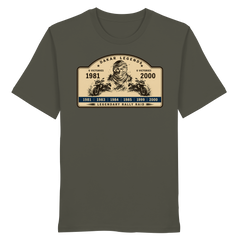 Dakar Legends Rally Badge GS MotorradGS Dakar Legends T-Shirt – Rally Raid Vintage Edition - Organic Shirt