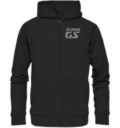 GS Motorcycle BMW R 1300 GS "noble embroidered logo design" - Organic Hoodie Zipper Jacket