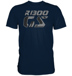 GS Motorcycle BMW R 1300 GS "Logo Design Triple Black - Premium Shirt