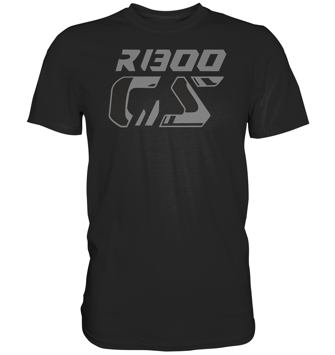 GS Motorcycle BMW R 1300 GS "Logo Design Triple Black - Premium Shirt