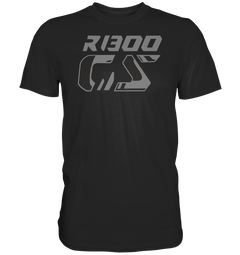 GS Motorcycle BMW R 1300 GS "Logo Design Triple Black - Premium Shirt