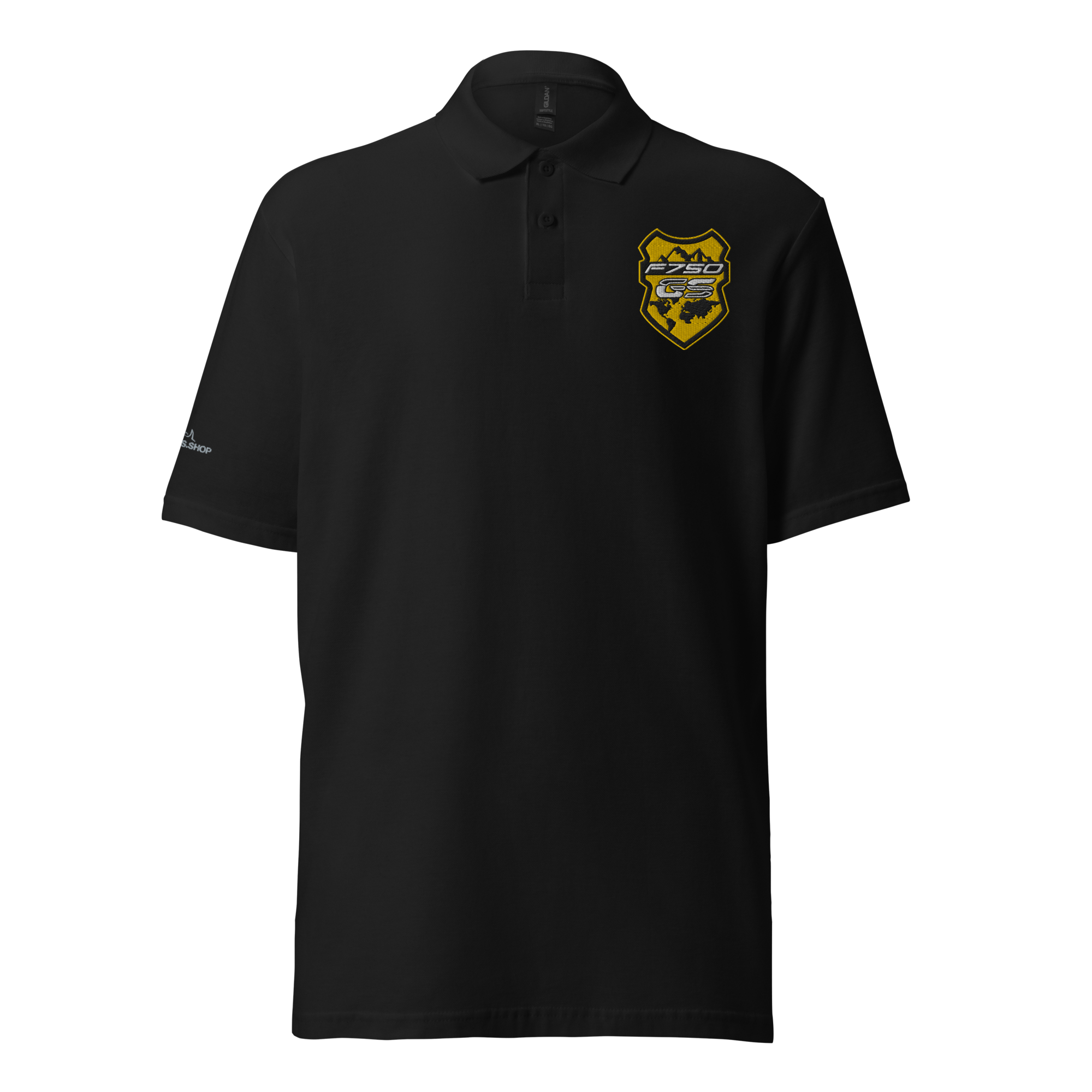 GS Motorrad F 750 GS Adventure Bumblebee Logo, Unisex-Piqué Polo - Edel bestickt!