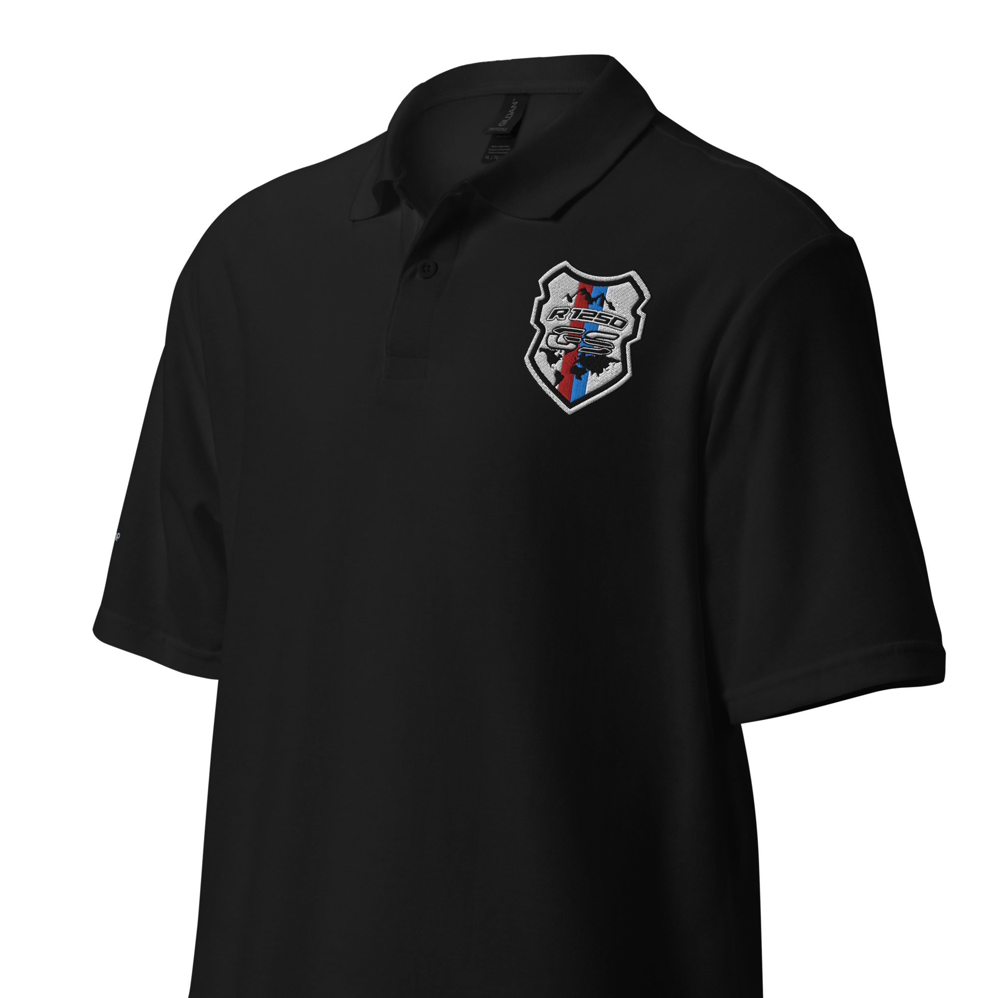 GS Motorrad: R 1250 GS Country Rallye Logo, Unisex-Piqué Polo - Edel bestickt!
