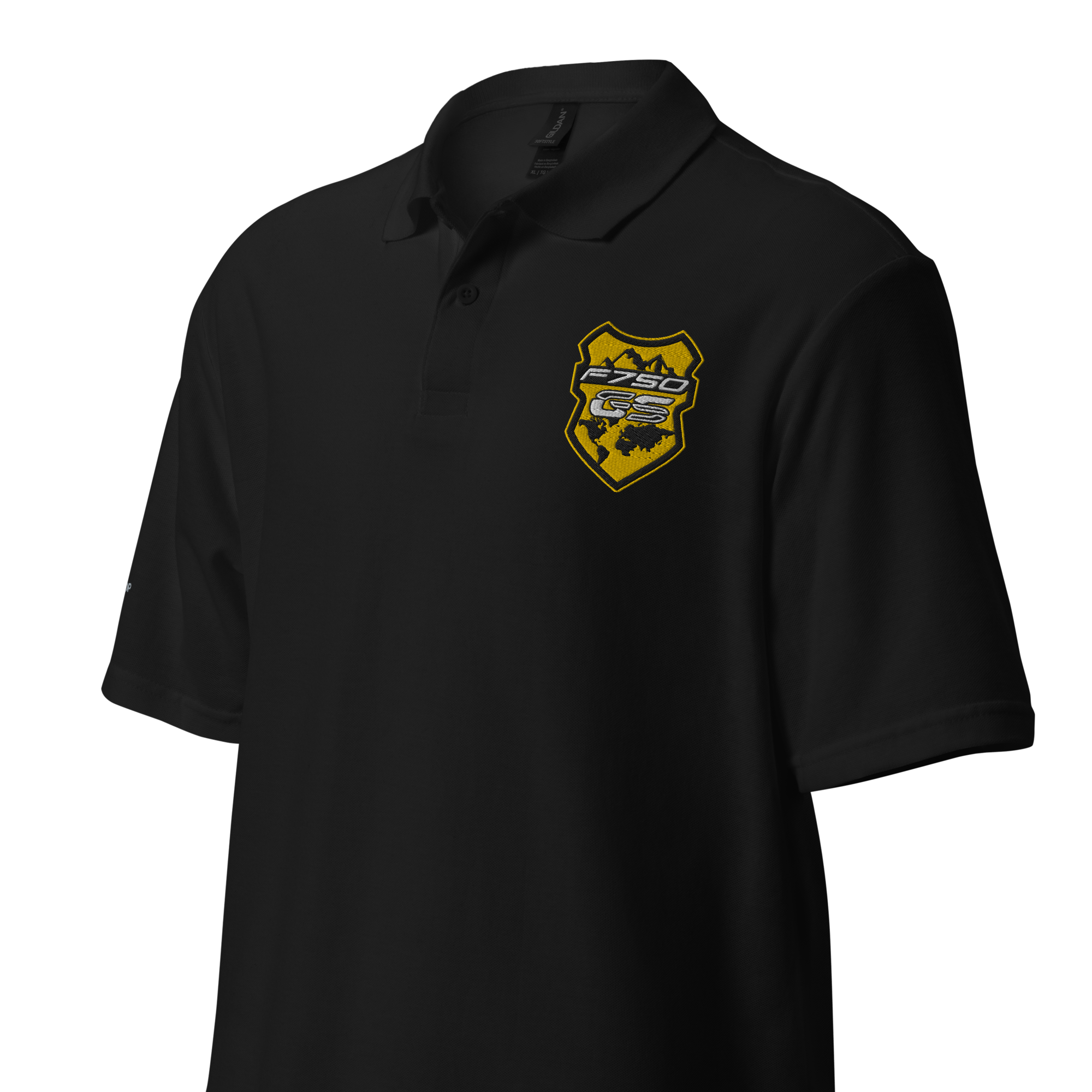 GS Motorrad F 750 GS Adventure Bumblebee Logo, Unisex-Piqué Polo - Edel bestickt!