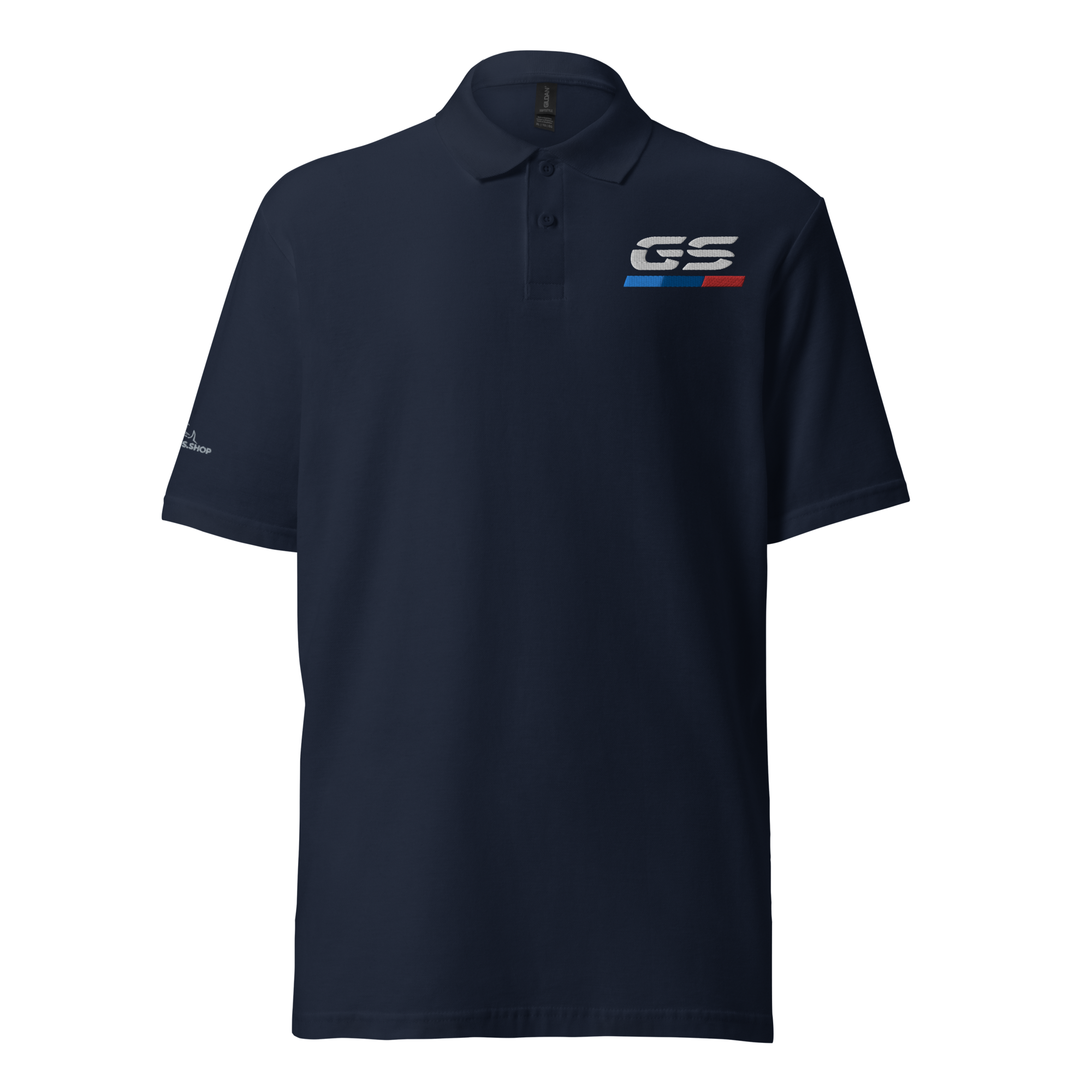 BMW GS Motorcycle Unisex Piqué Polo Shirt 'Rallye' - Elegant 4-color embroidered polo shirt for GS model enthusiasts