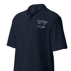 GS Motorcycle R 1300 GS embroidered unisex piqué polo shirt: elegance for adventure lovers