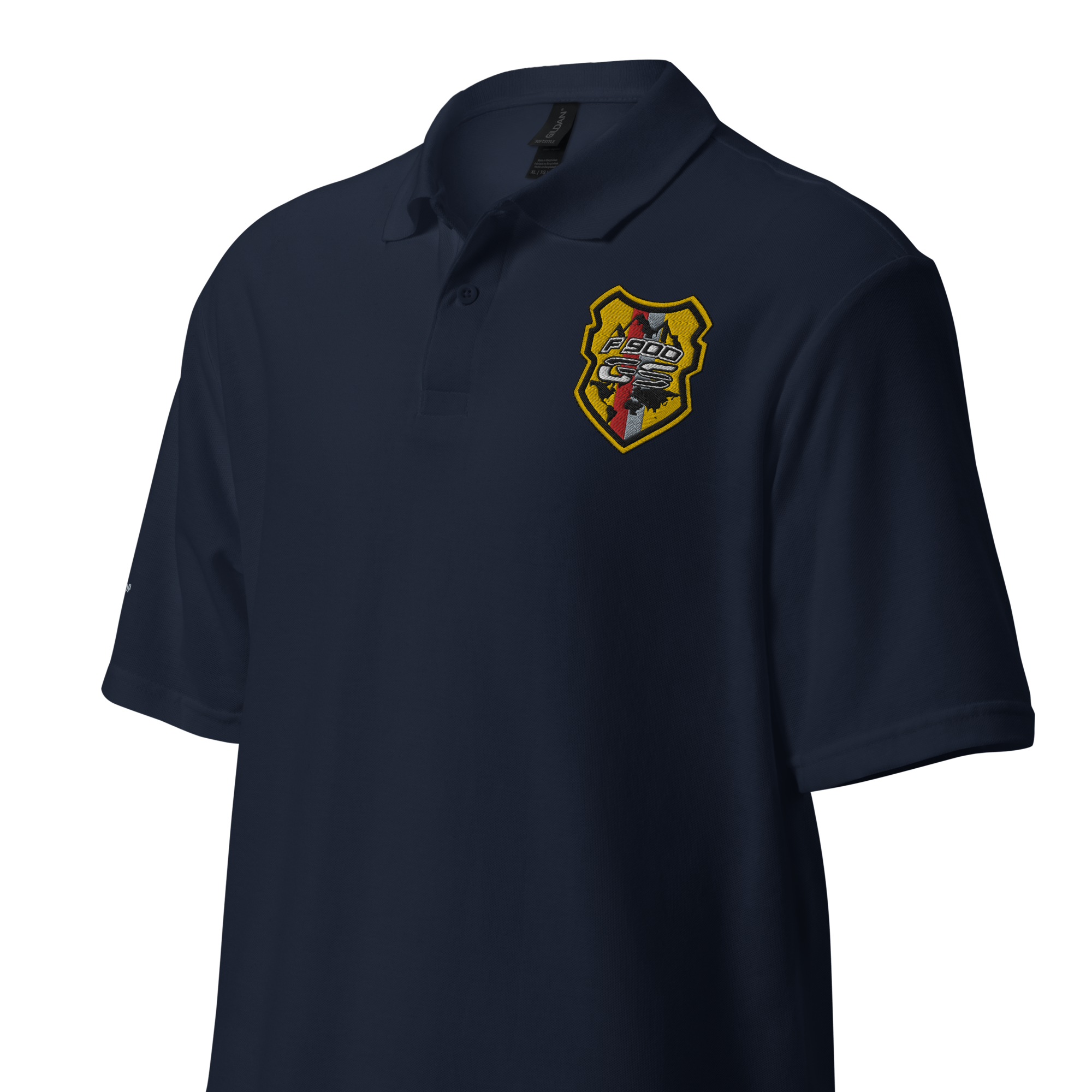 GS Motorrad: F 900 GS Adventure Country Logo Unisex-Piqué Polo - Edel bestickt!