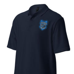 GS motorcycle unisex polo piqué shirt: "Ride the World" R 1200 GS - For all adventure lovers! Elegantly embroidered. Exclusive.