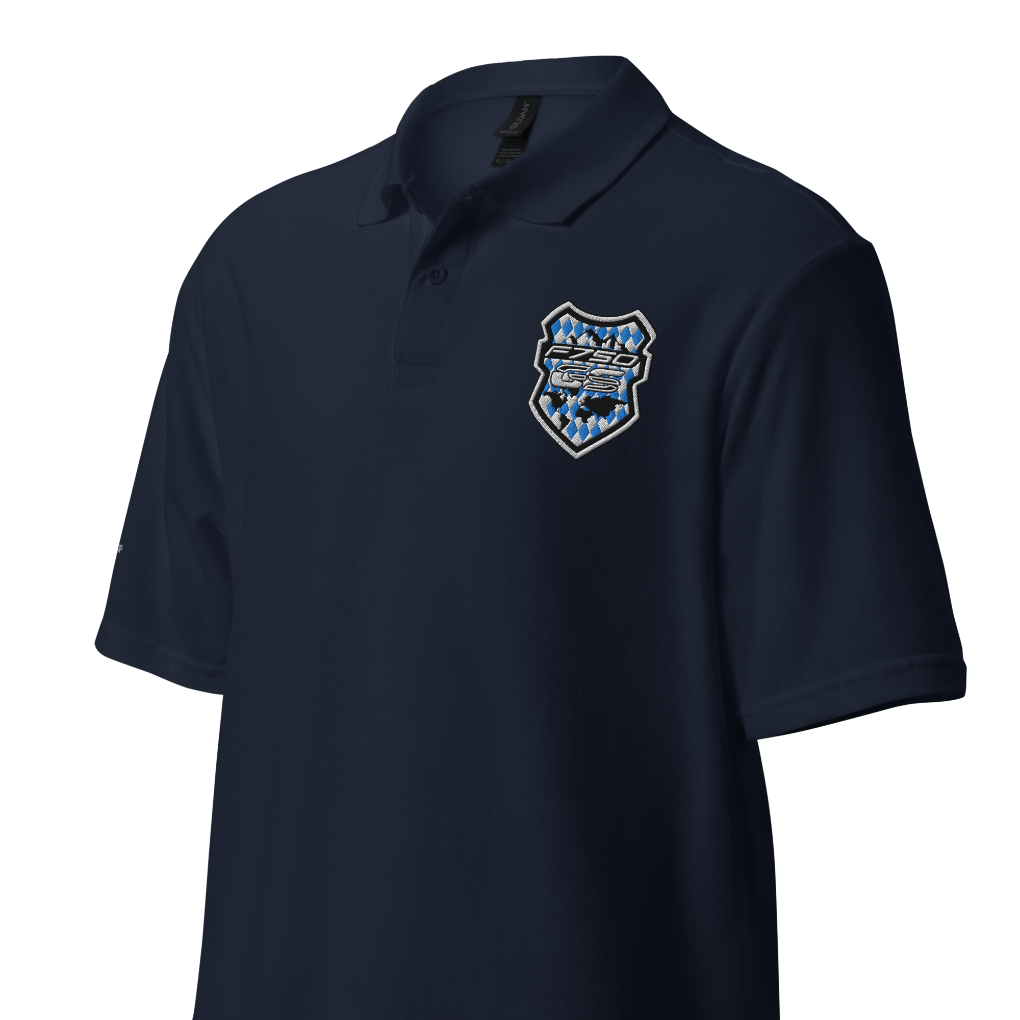 GS Motorrad F 750 GS Adventure Bayern Logo, Unisex-Piqué Polo - Edel bestickt!