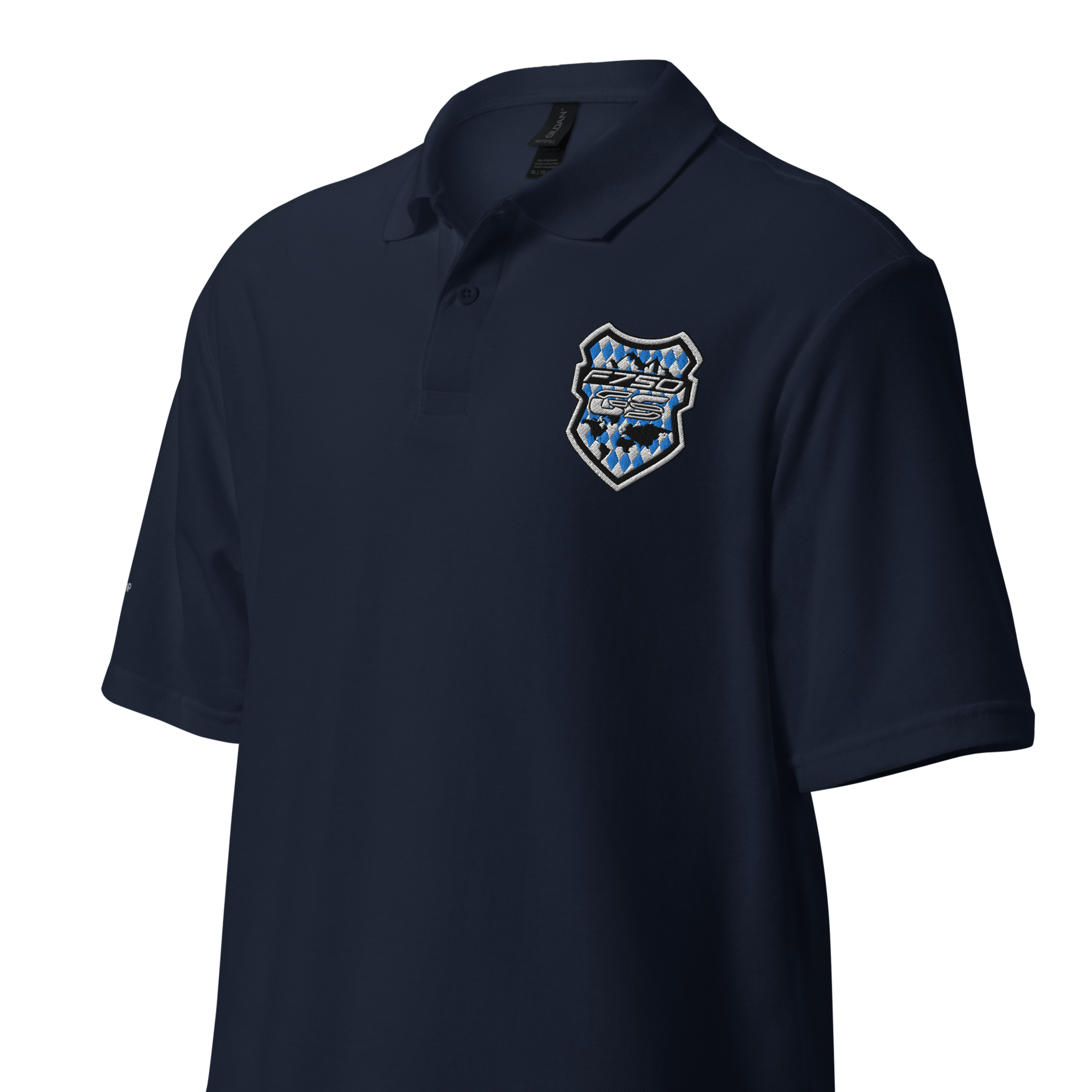 GS Motorrad F 750 GS Adventure Bayern Logo, Unisex-Piqué Polo - Edel bestickt!