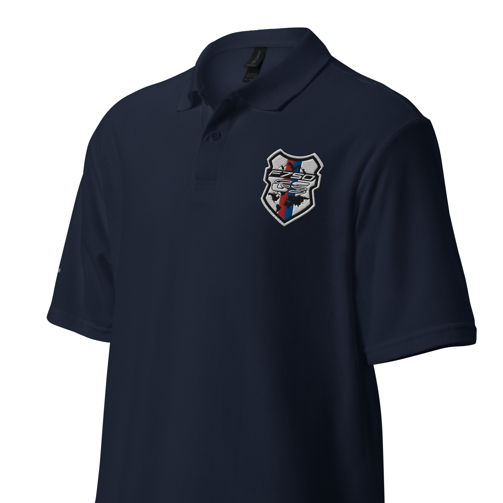 GS Motorrad F 750 GS Adventure Rallye Logo, Unisex-Piqué Polo - Edel bestickt!